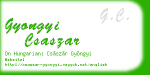 gyongyi csaszar business card